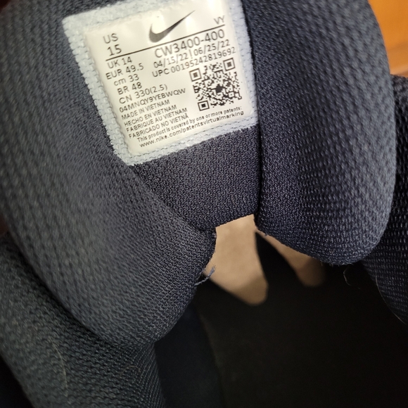 Nike KD Trey 5 IX Obsidian Navy Blue Clear Emerald Green CW3400-400 Men's Sz 15. - Picture 5 of 7